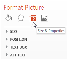 Power Point Adding Descriptions to Images 2. 
*If images have figure captions, they do not need Alternate Text. More information about this can be found here: https://www.csun.edu/universal-design-center/best-practices-accessible-images