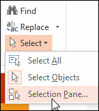 PowerPoint Reading Order 1.
*If images have figure captions, they do not need Alternate Text. More information about this can be found here: https://www.csun.edu/universal-design-center/best-practices-accessible-images